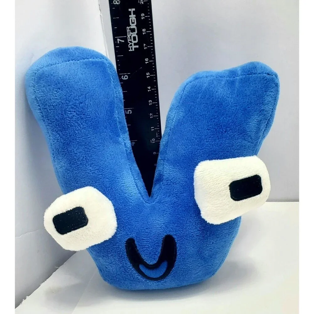 Alphabet Lore Letter V Plush Blue 8